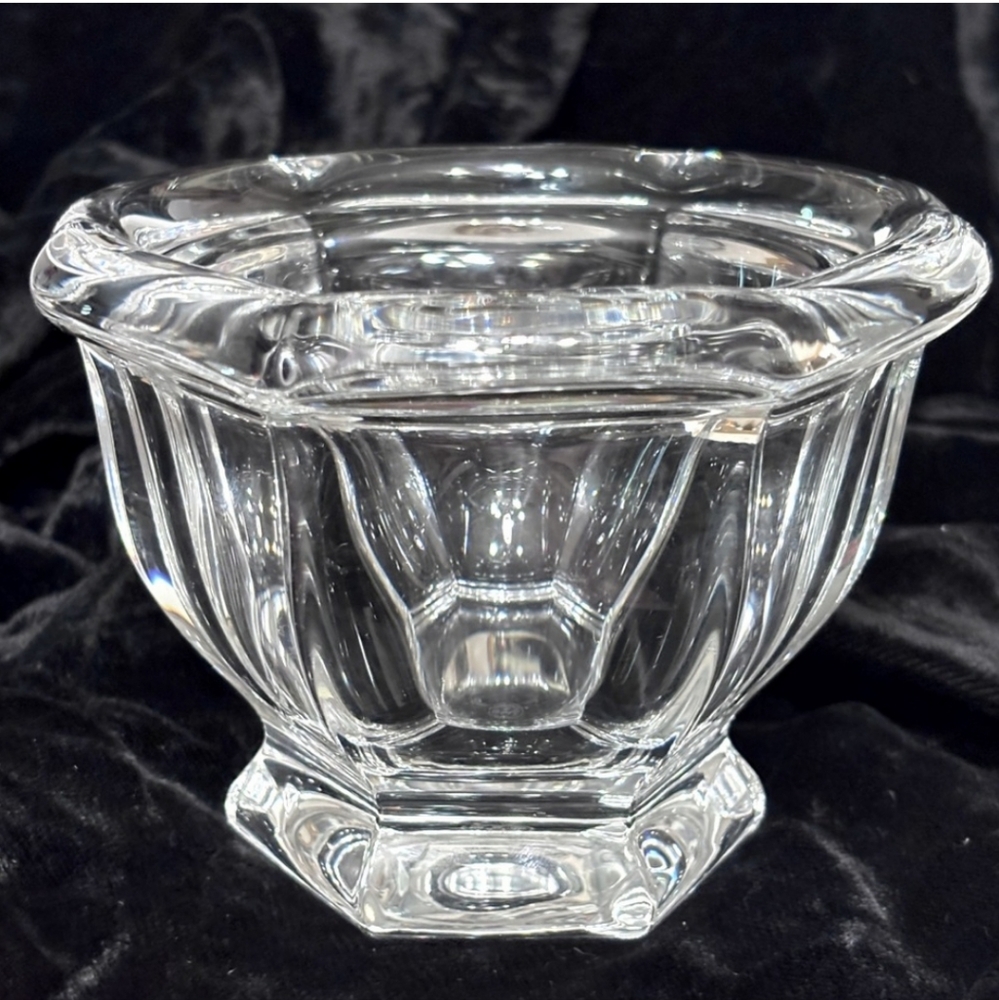 BACCARAT Clear Crystal Harcourt Missouri Jam Jar Bowl VINTAGEVINTAGE About th